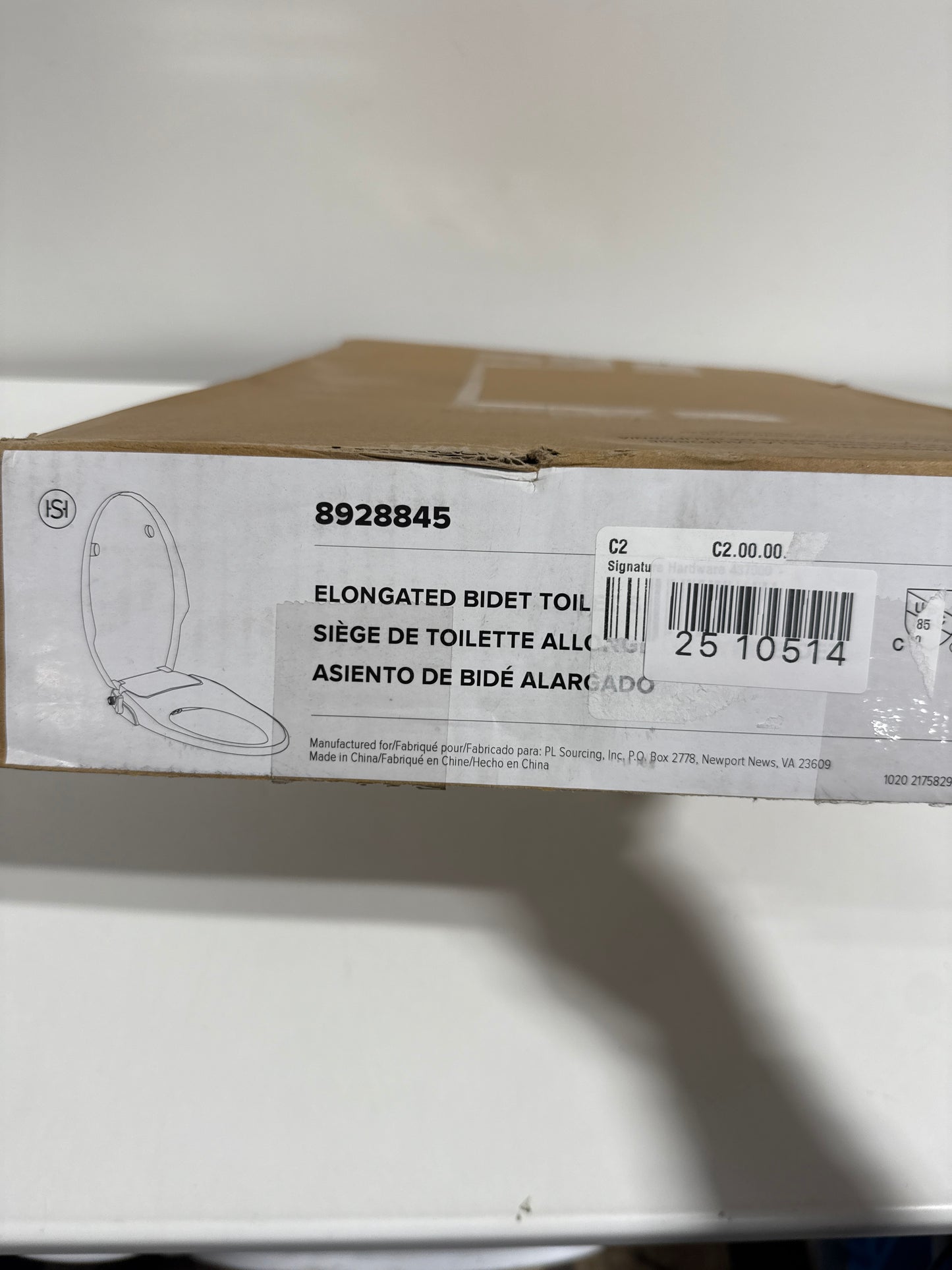 Signature Hardware 459739 Brookdale Elongated Soft Closing Bidet Seat White