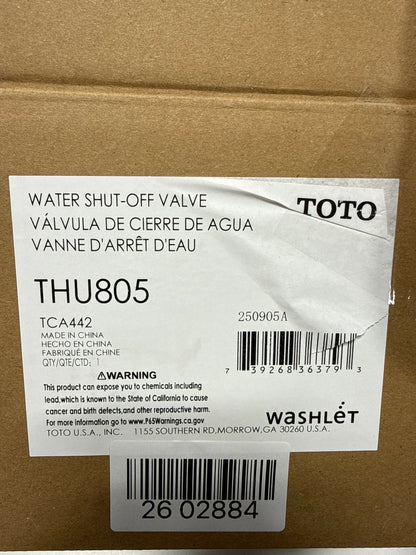 TOTO TTHU805 Washlet Connection Adapter Kit In-Wall Tank System N/A