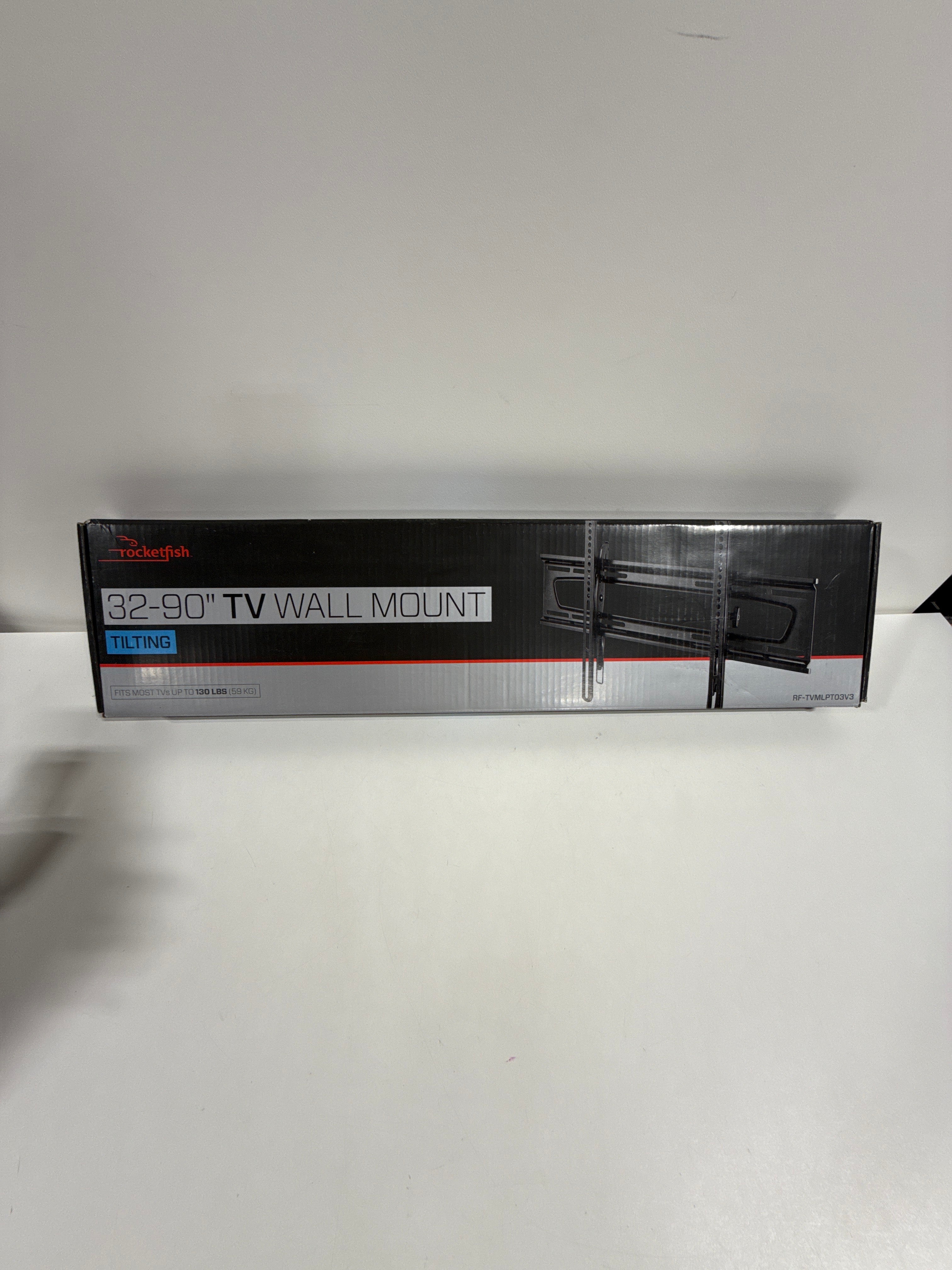 Rocketfish - Tilting TV Wall Mount for Most 32’’-90’’ TVs - Black - *TV & Home Theater