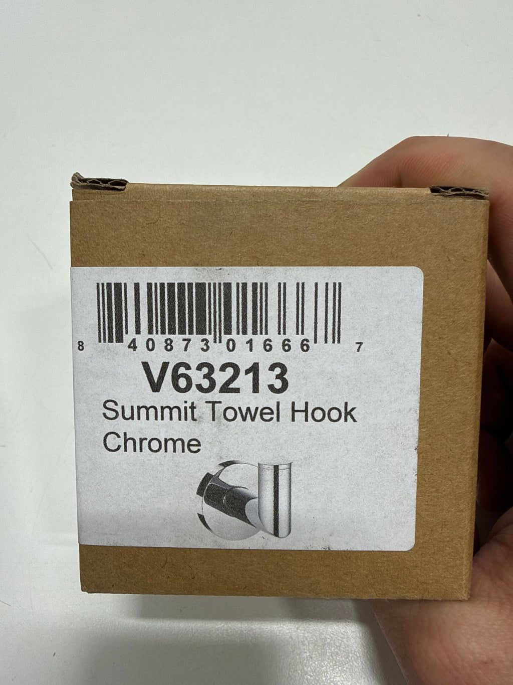ICO Bath V6321 Volkano Summit Single Robe Hook - Chrome