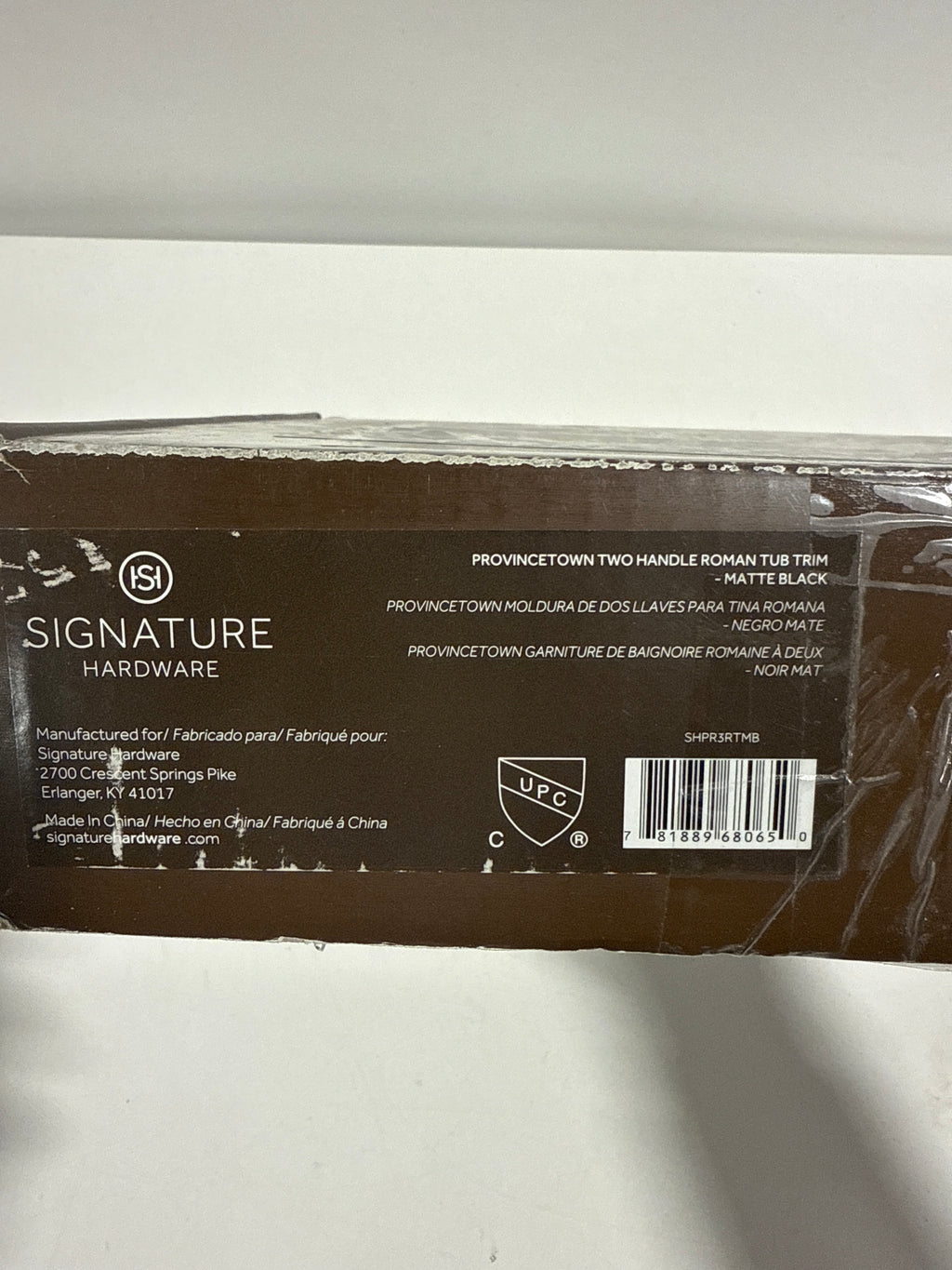 Signature Hardware 948683-LV Provincetown Deck Mounted Roman Tub Filler Faucet Matte Black - *Plumbing