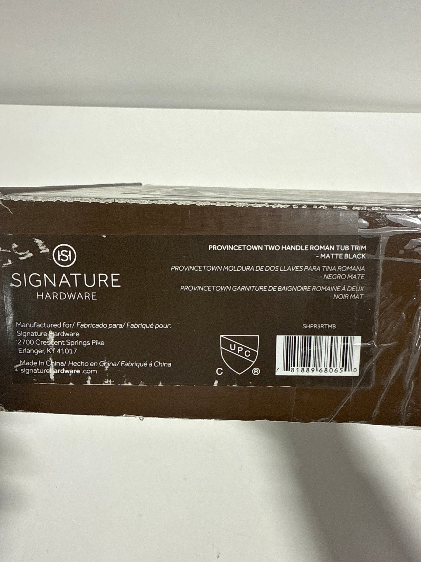 Signature Hardware 948683-LV Provincetown Deck Mounted Roman Tub Filler Faucet Matte Black