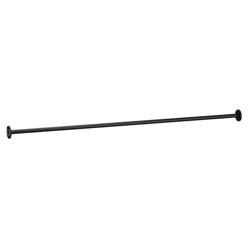Moen Matte Black 60" Straight Fixed Shower Rod, SF2143BL