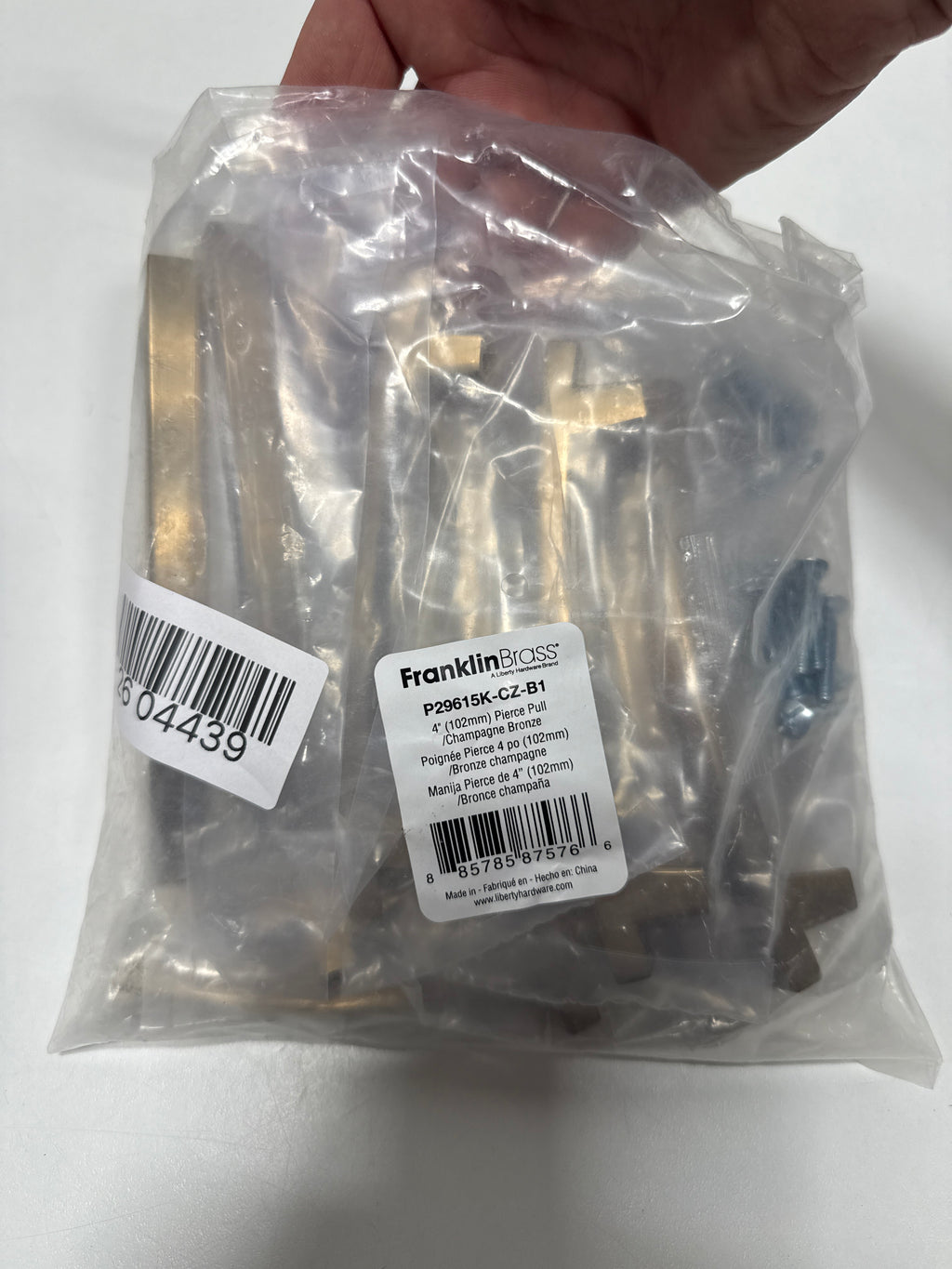 10 x Franklin Brass P29615K-B1 Champagne Bronze Cabinet Handles, 4 Inch Hole Center