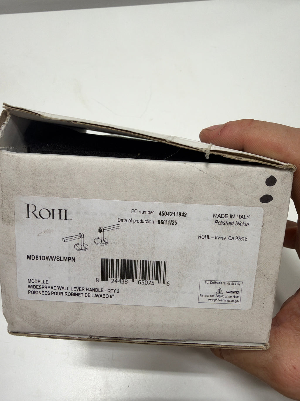 Rohl Modelle Wall Mounted Tub Filler Model: TMD06W3LMPN