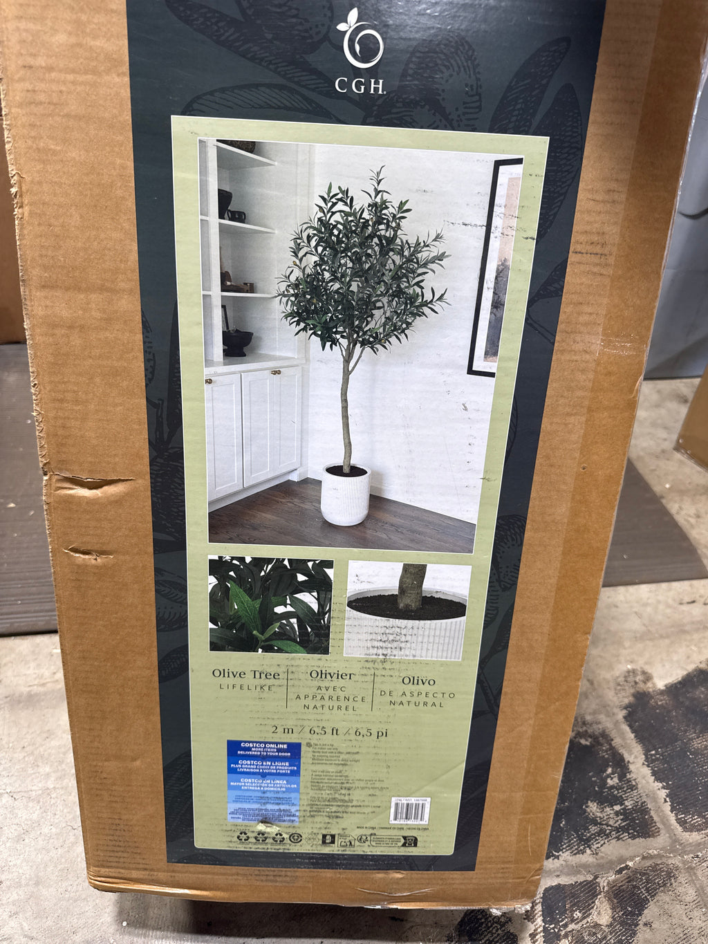 Kirkland Faux 6.5' Topiary Olive Tree