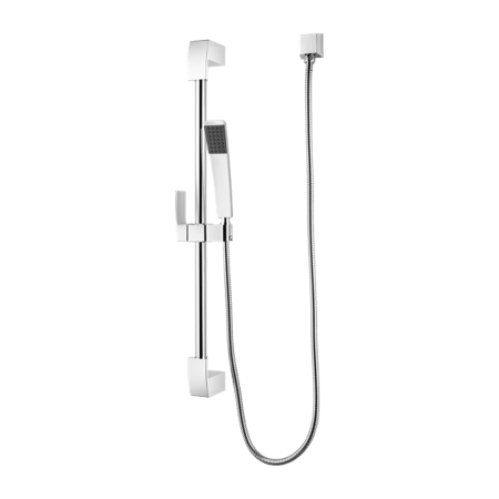 Pfister LG16-3DF Kenzo Single Function Hand Shower with Hose Supply Elbow and Slide Bar Polished Chrome Showers Hand Showers Single Function