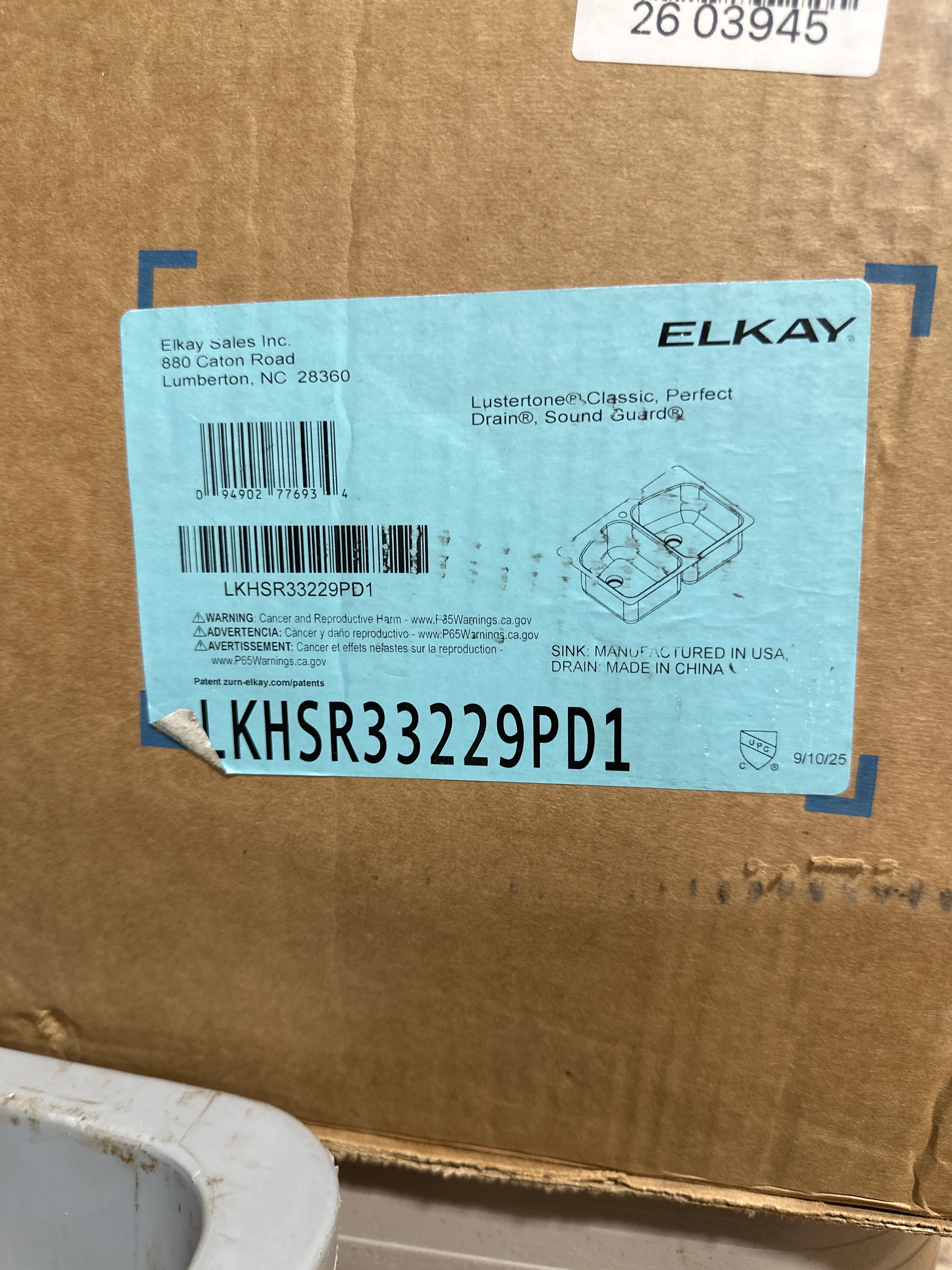 Elkay LKHSR33229PD Lustertone 33" Drop in Double Basin Stainless Steel