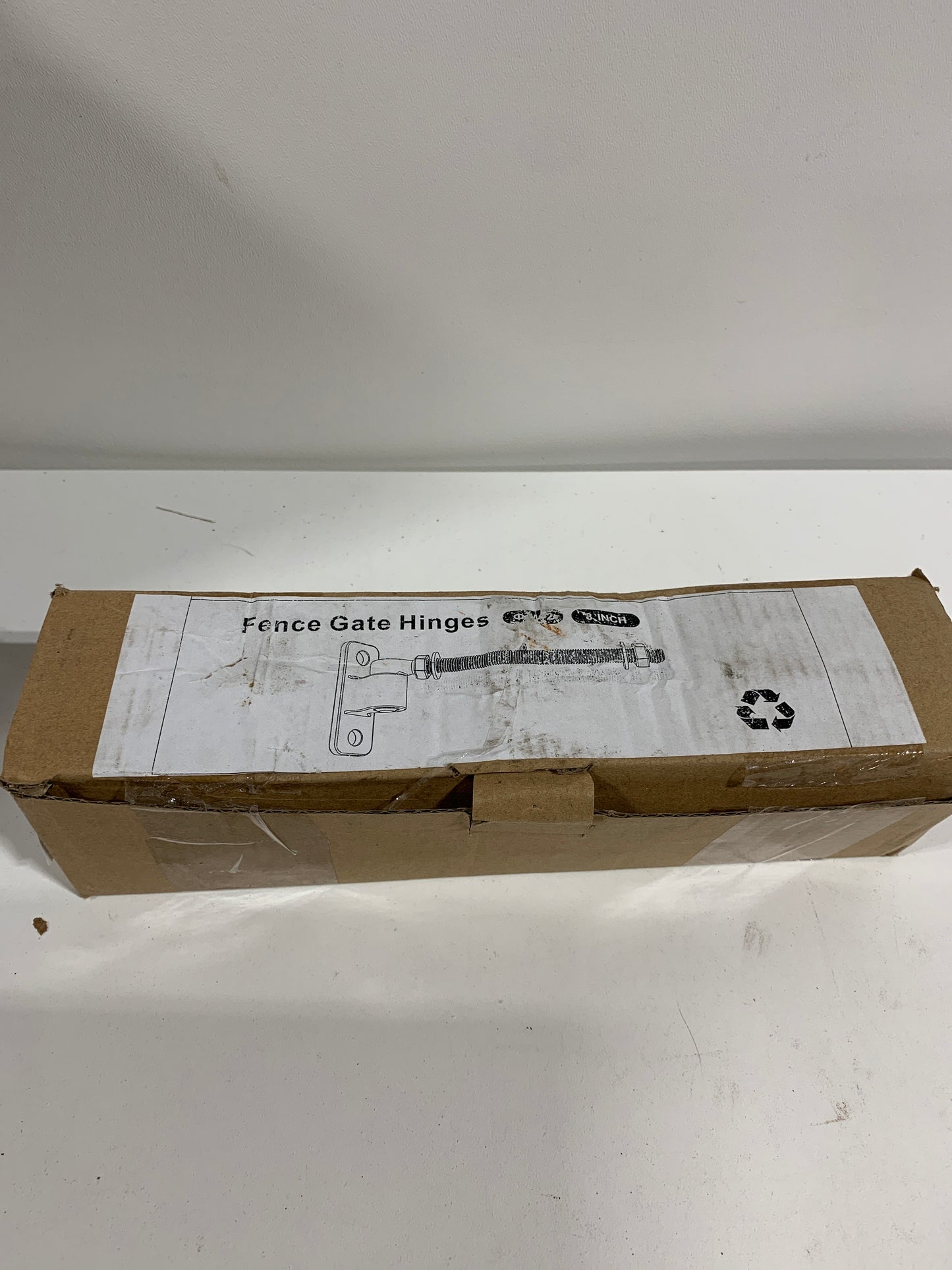 Cast Gate Hinges, Heavy Duty Gate Hinge for Wood Fence, 304 Stainless Steel Gate Hinges Heavy Duty, One Piece with Non-Weld Wood Gate Hinges, 8''J Bolt Gate Hinge for Farm Gate, 6Pack