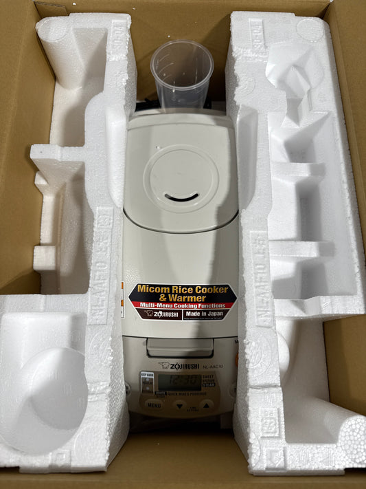 Zojirushi Micom Rice Cooker and Warmer (5.5-Cup/ Beige) with Rice Washing Bowl