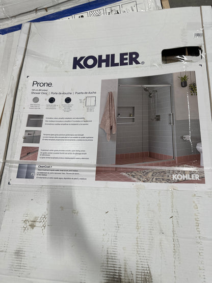 Kohler Prone Shower Door 60in Stainless