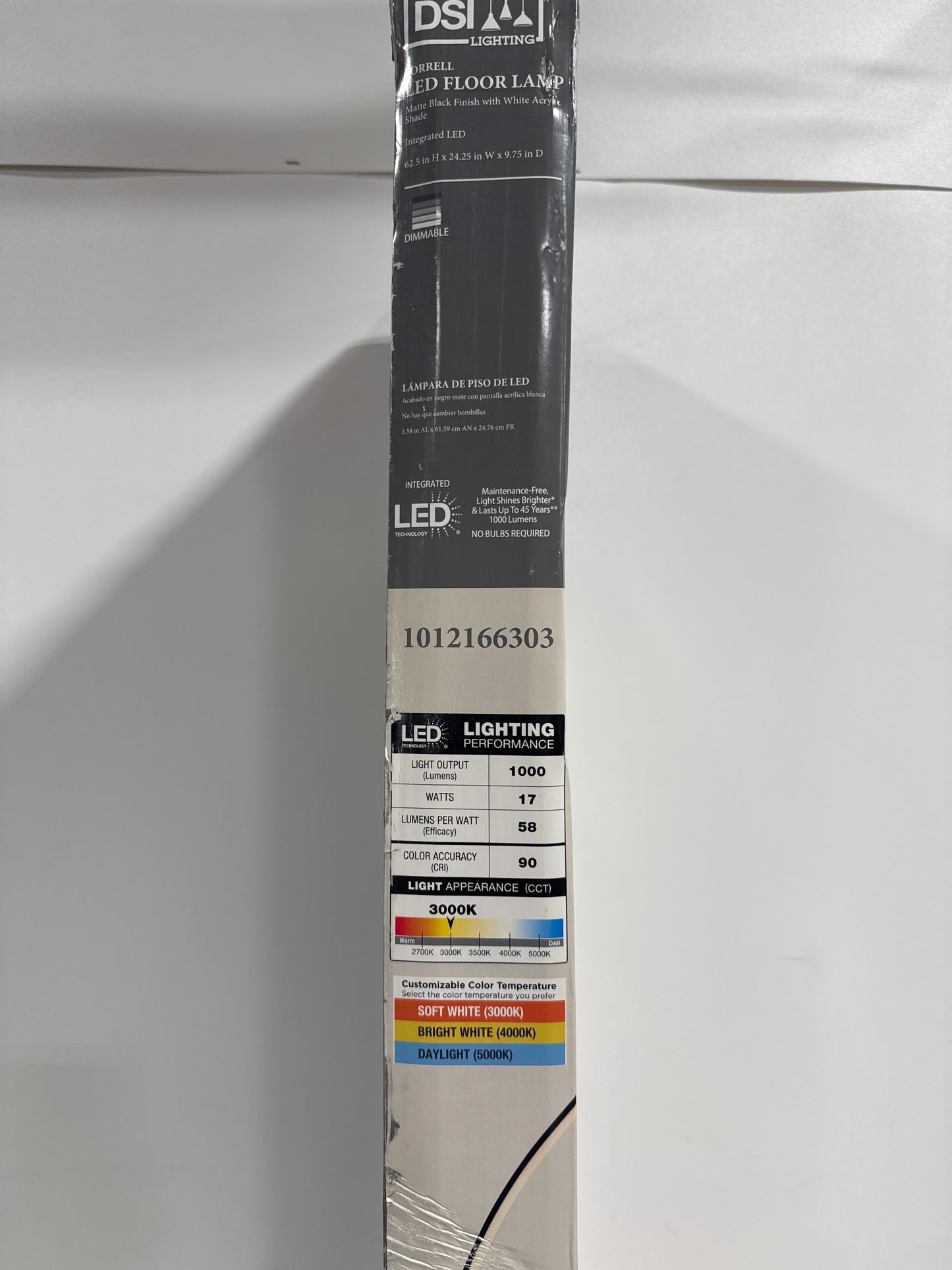 Sorrell 62.5 in. Matte Black Integrated LED Arcing Floor Lam