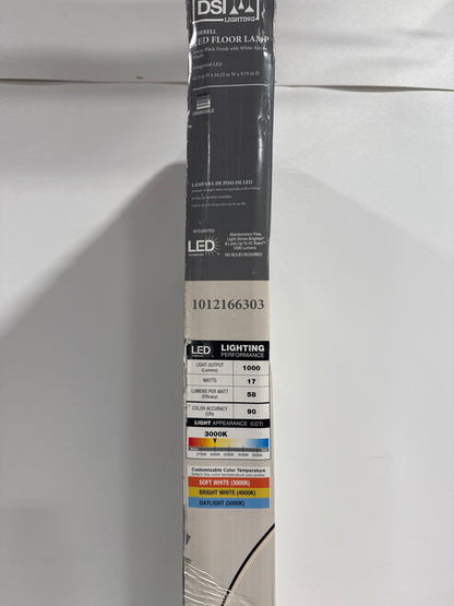 Sorrell 62.5 in. Matte Black Integrated LED Arcing Floor Lam