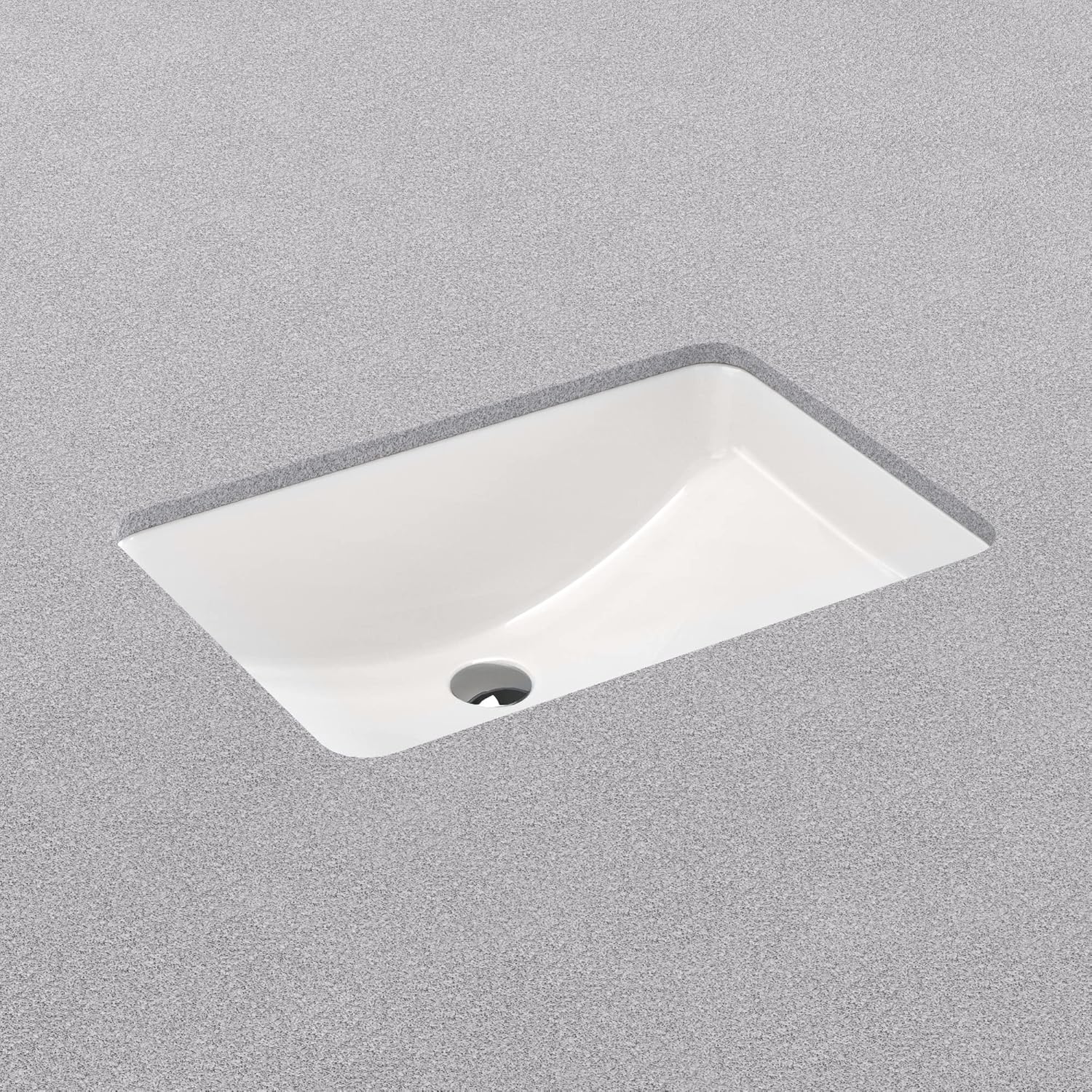PROFLO PF2114UA Norris 22-13/16’’ Rectangular Vitreous China Undermount Bathroom Sink with Overflow - White - *Plumbing