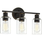 Pia Ricco 17 in. 3-Light Bathroom Light Fixtures Oil Rubbed Bronze Vanity Light