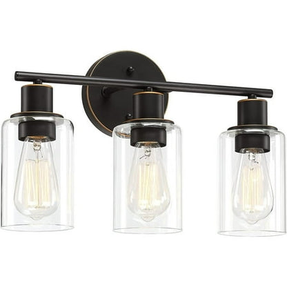 Pia Ricco 17 in. 3-Light Bathroom Light Fixtures Oil Rubbed Bronze Vanity Light