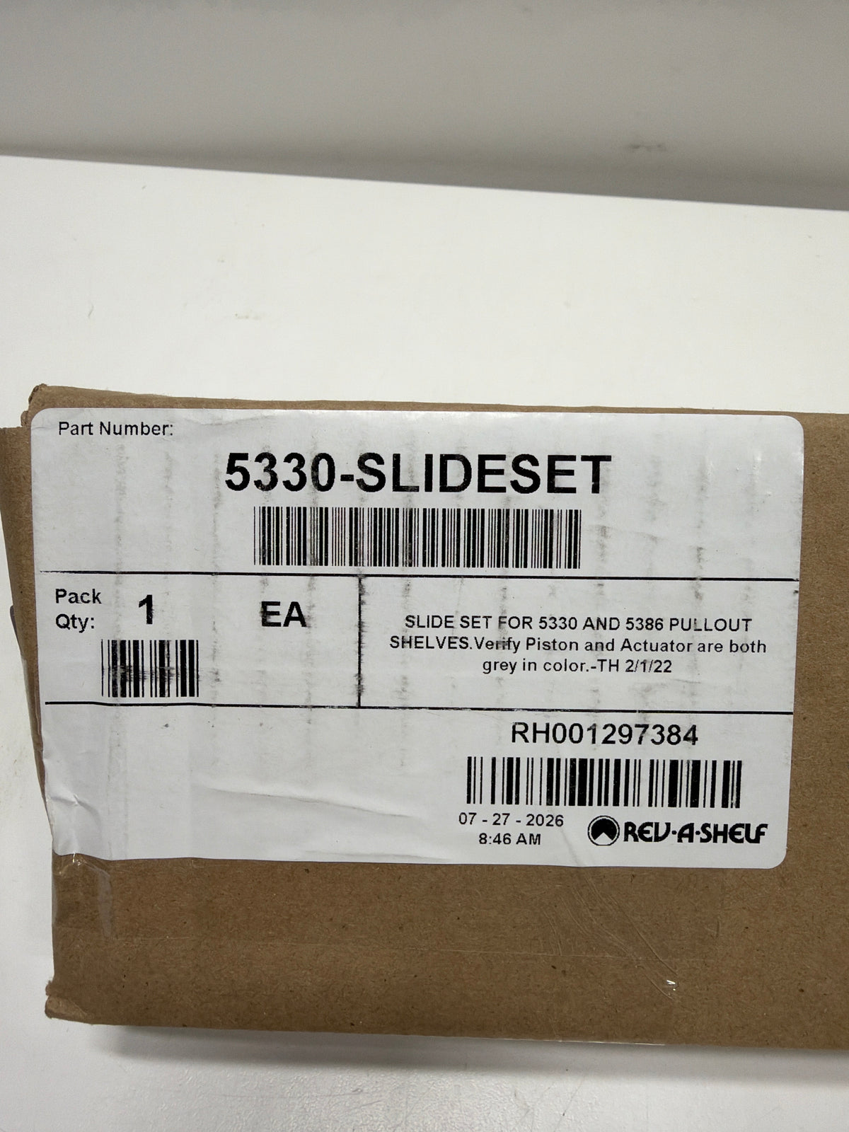 Rev-A-Shelf 5330-Slideset Series Pullout Slide System