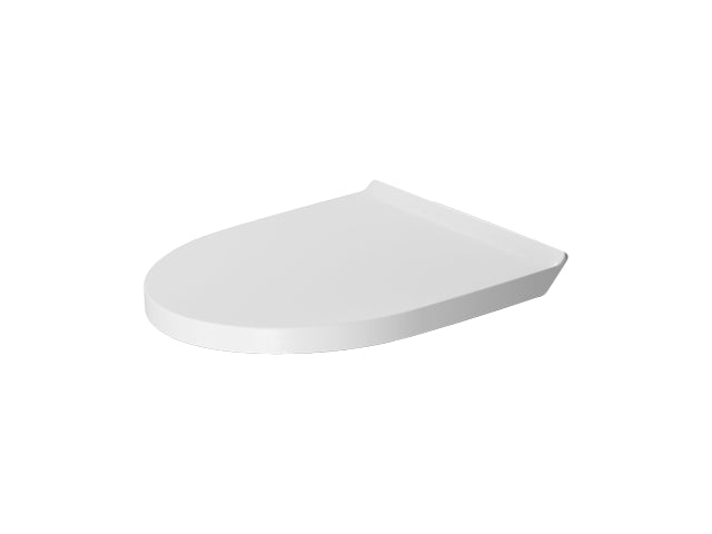 Duravit 002079 DuraStyle Elongated Closed-Front Toilet Seat with Soft Close White