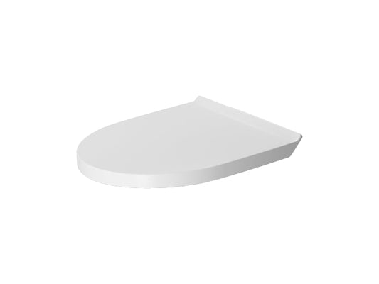 Duravit 002079 DuraStyle Elongated Closed-Front Toilet Seat with Soft Close White