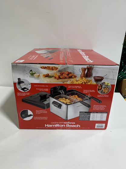 Used Hamilton Beach Triple-Basket Deep Fryer, Multicolor