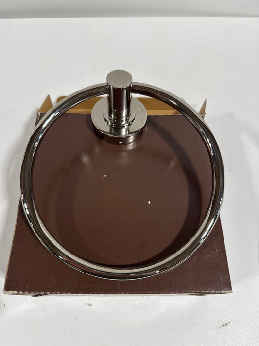 Lexia 6-5/16 in. Wall Mounted Towel Ring in Polished Nickel