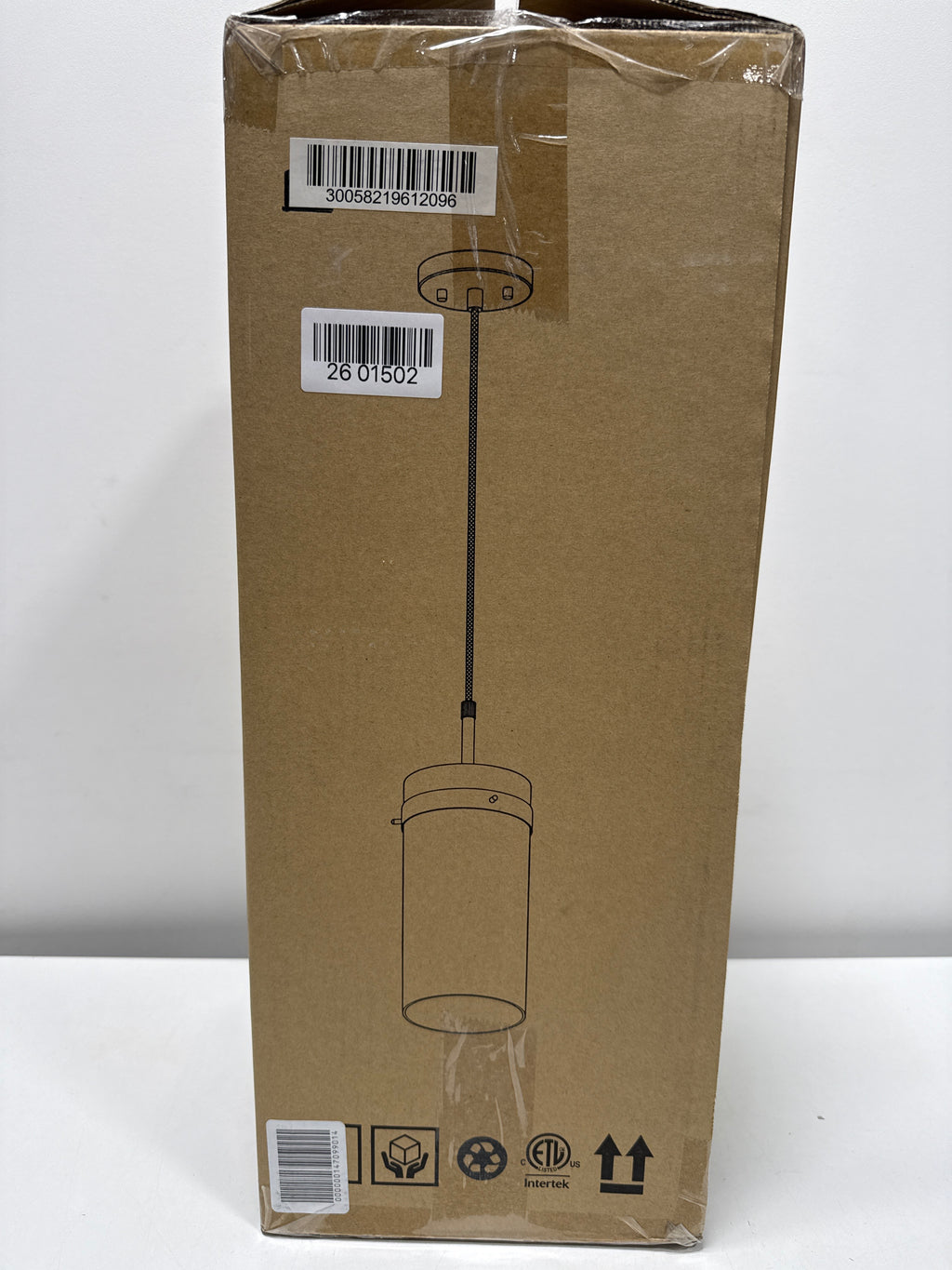Globe Electric Connor 1-Light Brass Pendant Light with Clear Glass Shade, Light Bulb Included