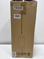 Globe Electric Connor 1-Light Brass Pendant Light with Clear Glass Shade, Light Bulb Included