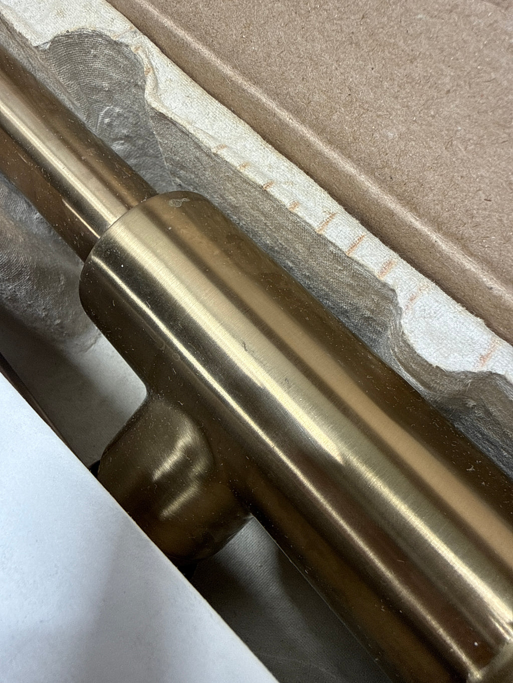 Used Delta Trinsic Single Handle Pull-Down Kitchen Faucet with Touch2O® Technology in Champagne Bronze 9159T-CZ-DST