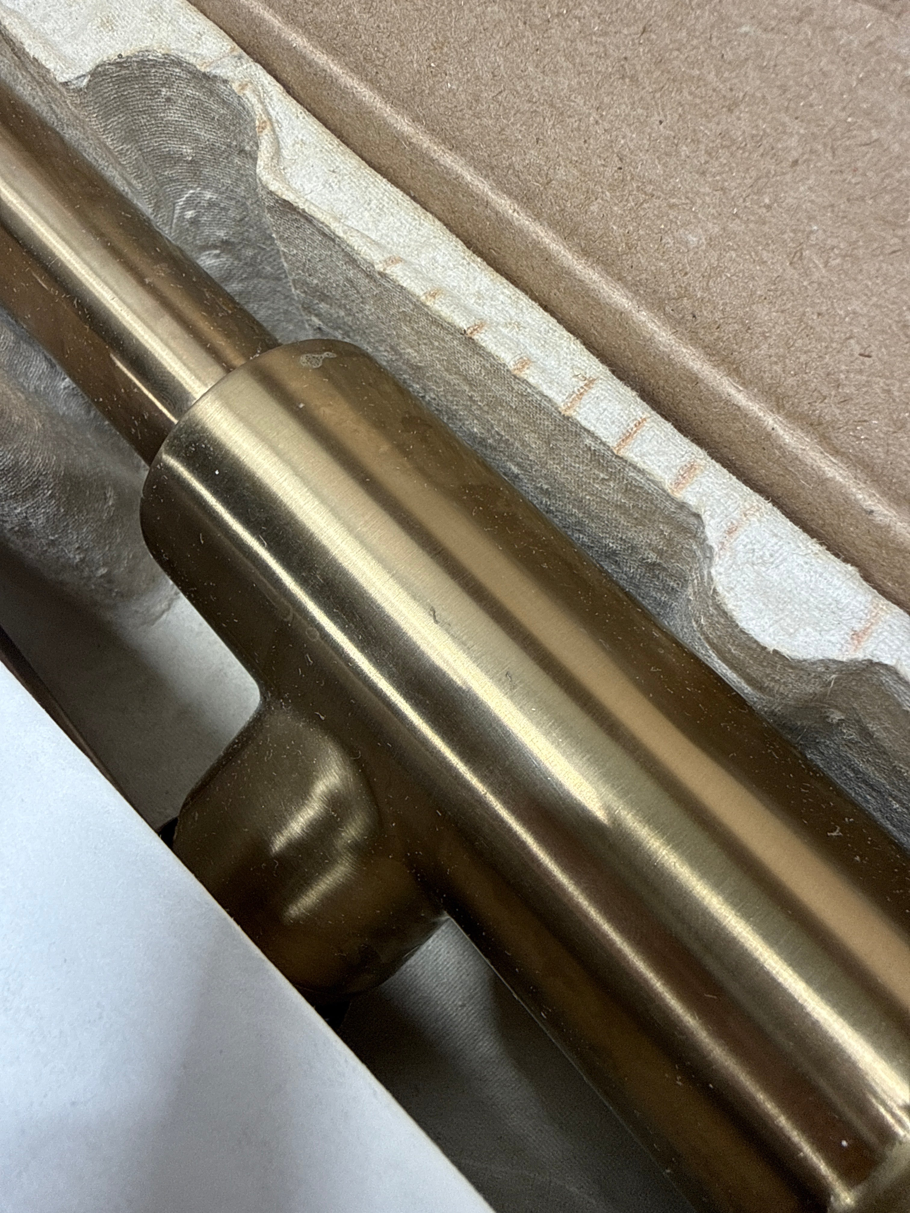 Used Delta Trinsic Single Handle Pull-Down Kitchen Faucet with Touch2O® Technology in Champagne Bronze 9159T-CZ-DST