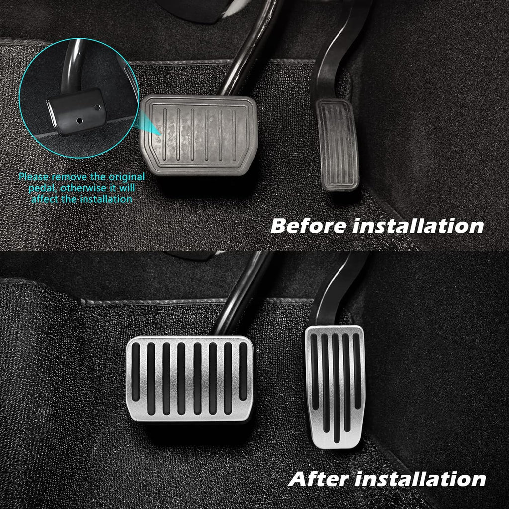 KVR Foot Pedal Pads Set for 2016-2023 Model 3/Y Non-Slip Aluminum Performance Pedal Covers Car AccessoriesNew