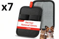 7 x Pet Hair Removal Glove，Static Electricity Grooming Mitt Tool for Dogs & Cats - Remove Fur from Pets Furniture Car