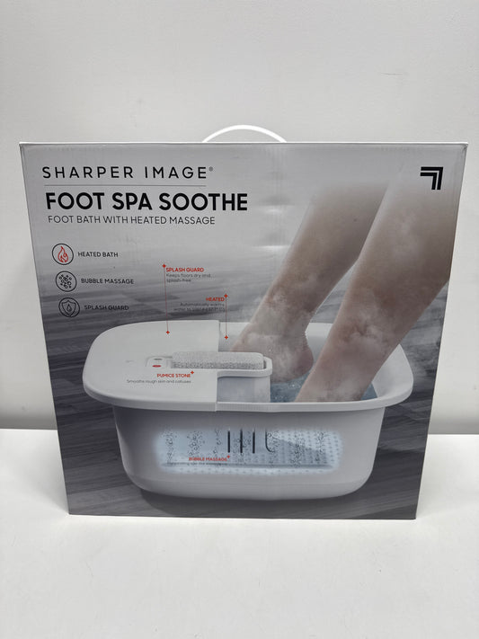 Sharper Image Massager Foot Bath Soothe, White