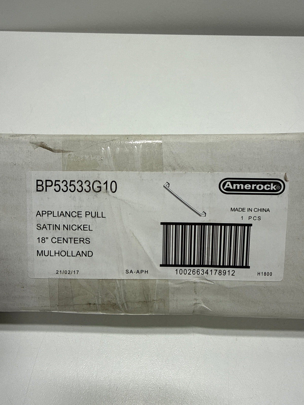Amerock BP53533 Mulholland 18 Inch Center to Center Appliance Pull Satin Nickel
