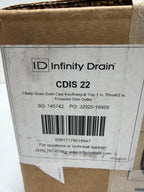 Infinity Drain CDIS 22 Clamp Down Cast Iron Drain with Integral Trap 2” Throat and 2” Threaded Side Outlet Showers Shower Drains Standard Drains