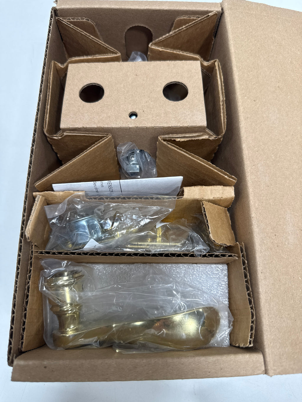 Baldwin Pv.Cur.L.Trr Curve Privacy Leverset - Brass PVCURLTRR003 - *Tools Hardware & Misc