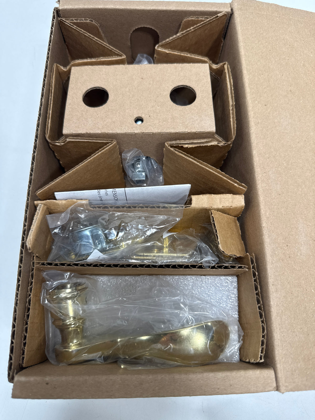 Baldwin Pv.Cur.L.Trr Curve Privacy Leverset - Brass PVCURLTRR003 - *Tools Hardware & Misc
