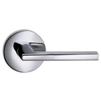Omnia 925MD/238F.PA26 Passage Leverset with Modern Rosette From the Prodigy Collection Polished Chrome Plated - *Tools