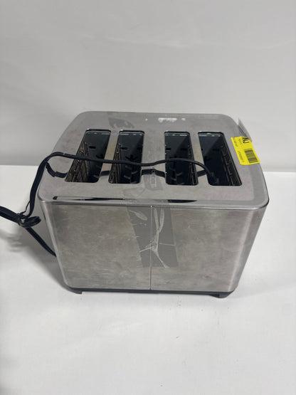 Used Bella PRO - 4-Slice Wide-Slot Toaster - Stainless Steel