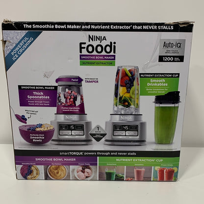 NINJA Foodi 24 Oz. 4-Speed Auto-iQ Stainless Steel Smoothie Bowl Maker