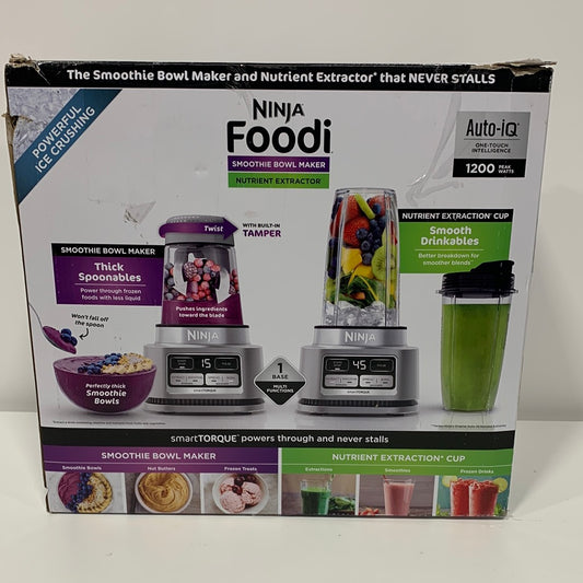 NINJA Foodi 24 Oz. 4-Speed Auto-iQ Stainless Steel Smoothie Bowl Maker