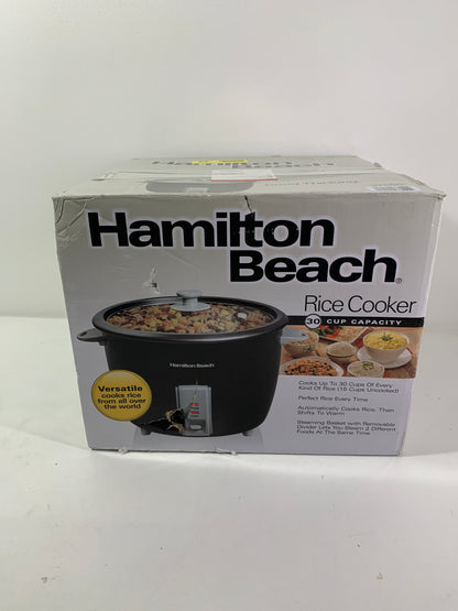 Hamilton Beach 37550 30-cup Rice Cooker, Aluminum