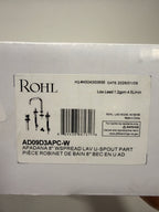 Rohl AD09D3LM Apadana 1.2 GPM Widespread Bathroom Faucet with Pop-up Drain Assembly Polished Chrome Faucet Bathroom