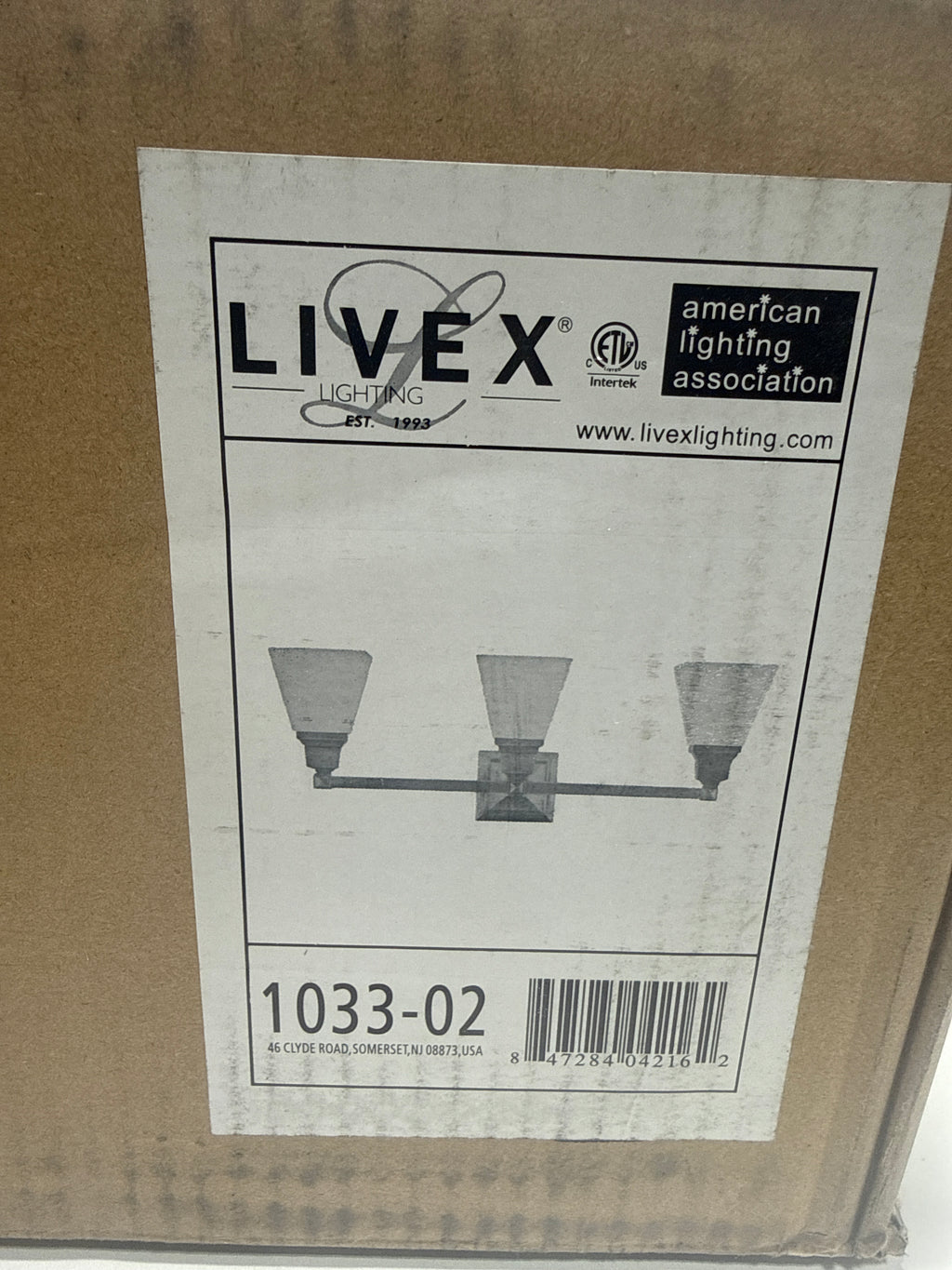Livex Lighting 1033-02 Mission 3-Light Bath Light, Polished Brass