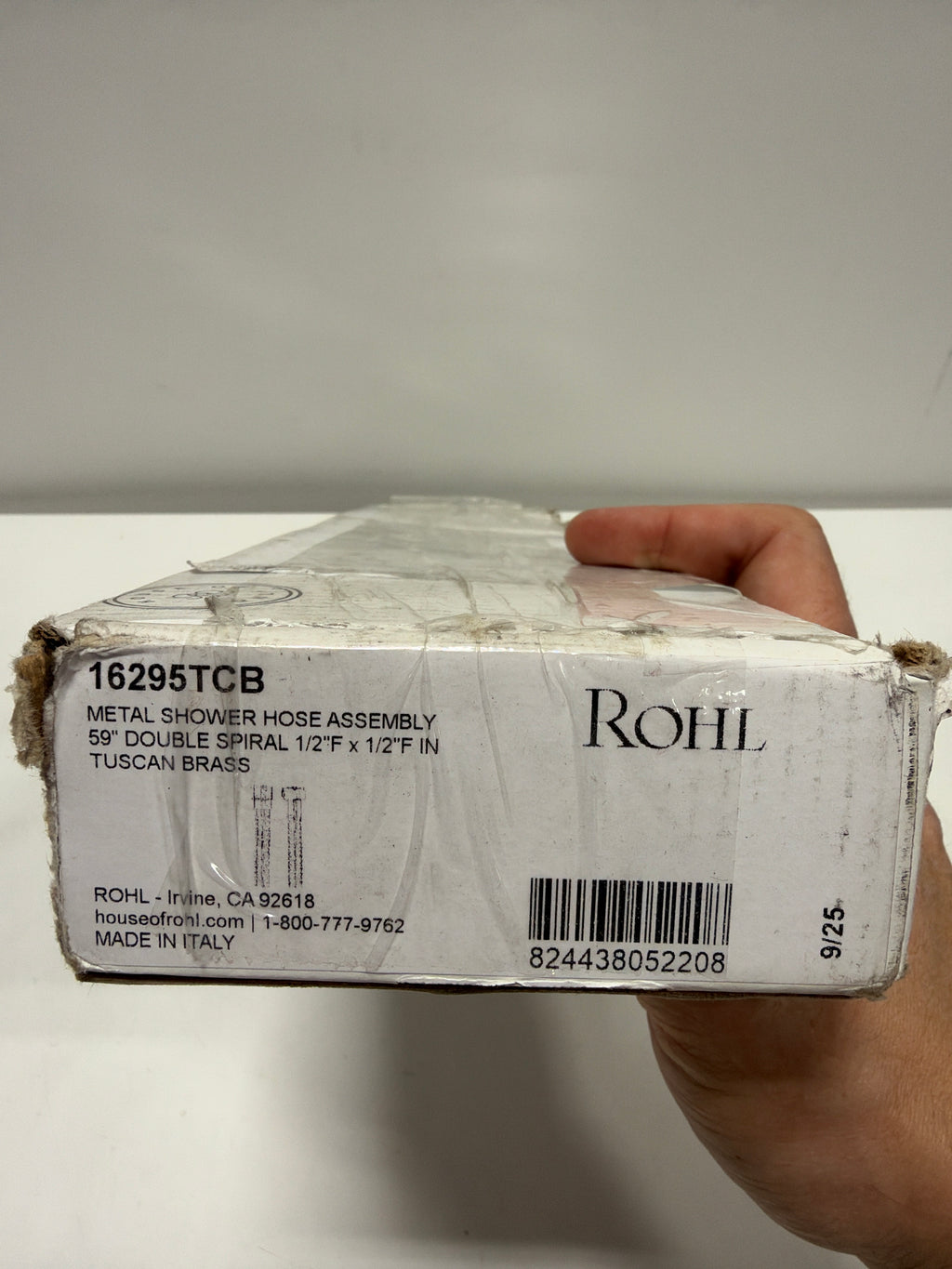 Used ROHL 16295TCB 59" Metal Shower Hose Assembly