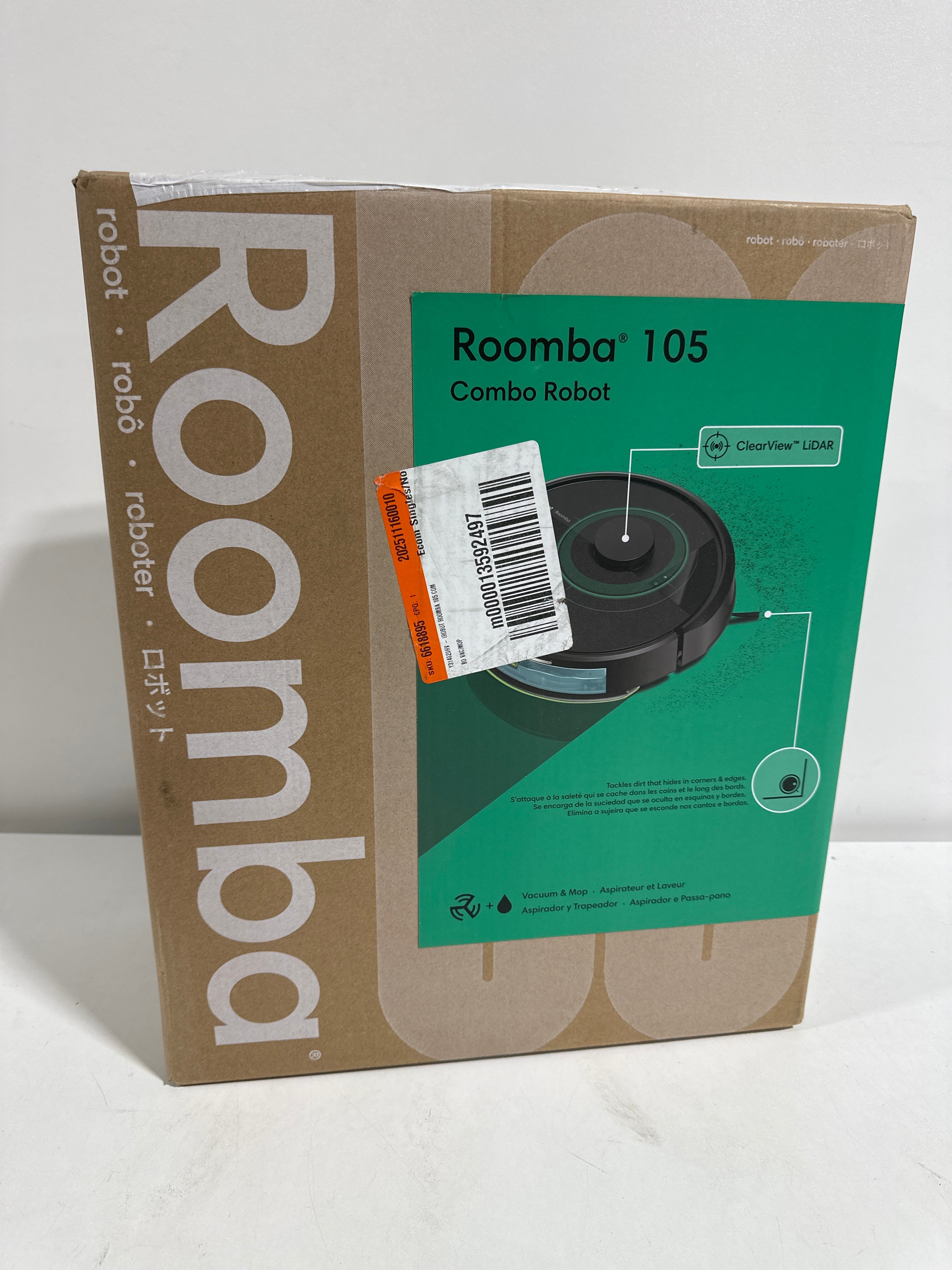 IRobot - Roomba 105 Combo Vacuum & Mop - *Vacuums & Carpet Cleaners