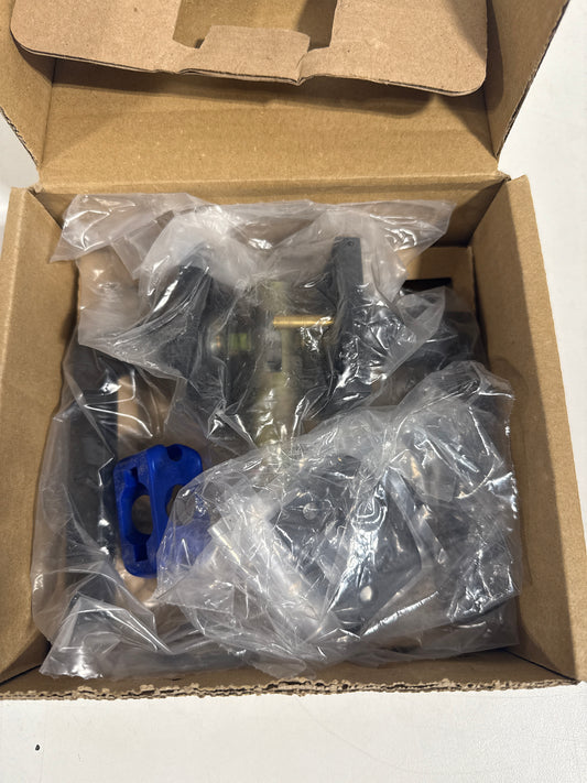 Emtek Helios Left Handed Privacy Door Lever Set with Square Rose Model: 5210HLOUS19LH