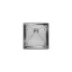 Elkay Crosstown 19 in. Undermount Single Bowl 18-Gauge Polished Satin Stainless Steel Kitchen Sink Kit W/ Accessories