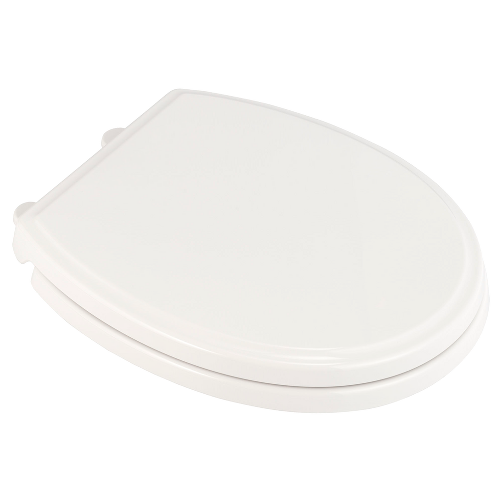 American Standard Traditional Slow-Close Round Front Luxury Toilet Seat with Everclean in White