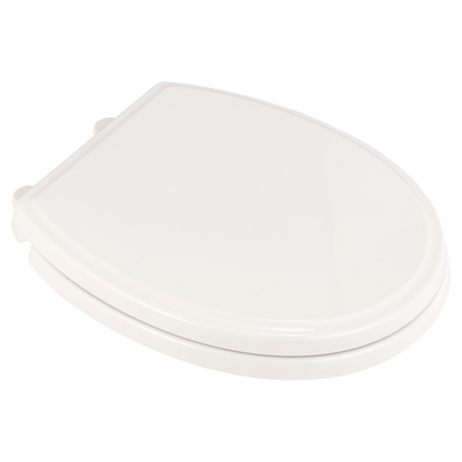 American Standard Traditional Slow-Close Round Front Luxury Toilet Seat with Everclean in White