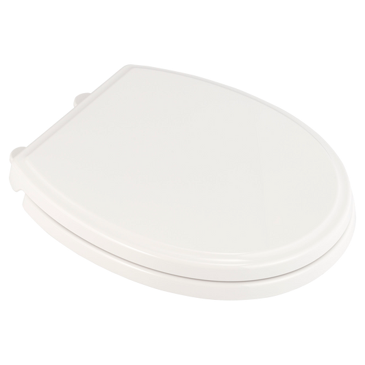 American Standard Traditional Slow-Close Round Front Luxury Toilet Seat with Everclean in White